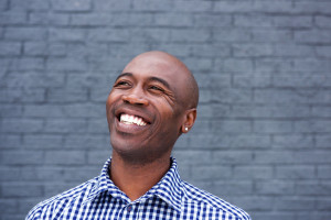 African american man laughing