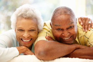 42109205 - senior african american couple at home